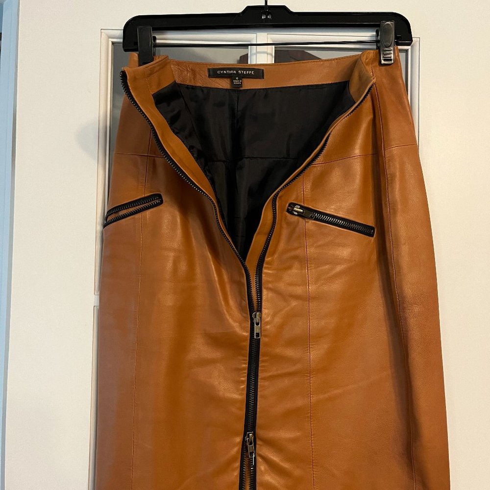 Genuine Leather Skirt
